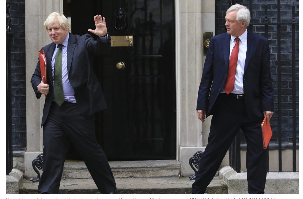 Odds of Hard Brexit Increase as UK Foreign Secretary Boris Johnson Resigns