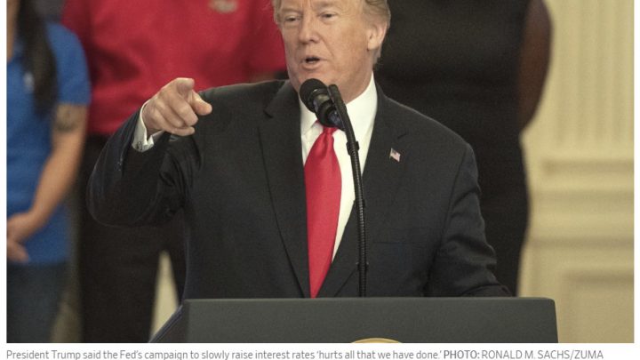 Trump Threatens  to Place Tariffs on All $500B China Imports, Blasts Fed Again