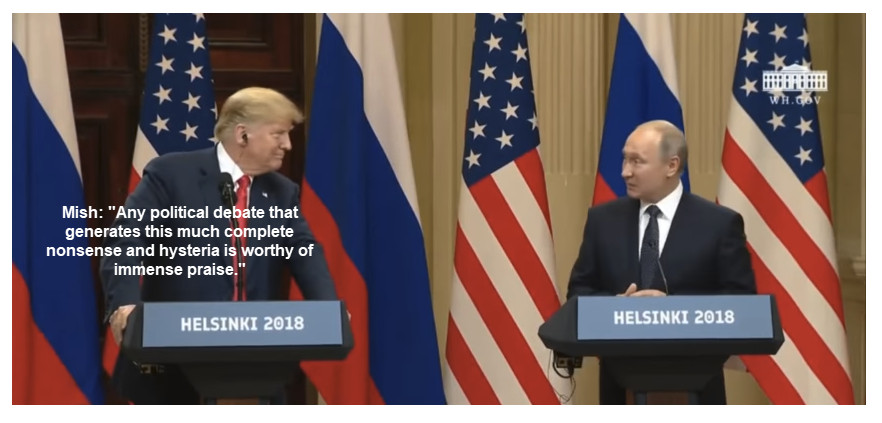 Congratulations to President Trump for an Excellent Summit with Putin