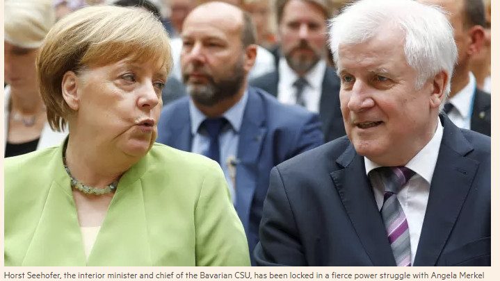 Seehoffer Attacks Merkel then Elects to Stay On