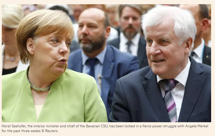 Seehoffer Attacks Merkel then Elects to Stay On