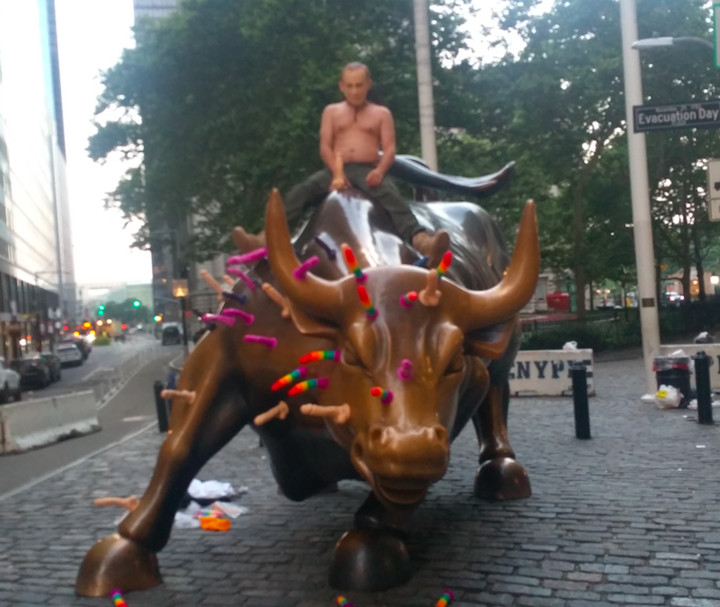 The Guy Who Put Dildos All Over the Wall Street Bull Explains Himself