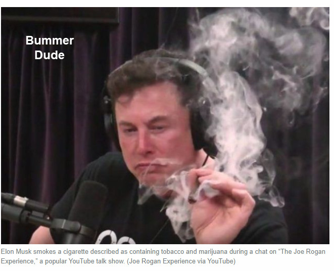 Tesla Rocked on Departures, Pot-Smoking Webcast: Also Child Rapist Claims Etc.