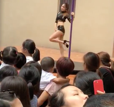 Kindergarten Welcomes Kids Back to School with a Professional Pole Dancer