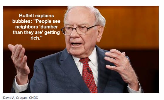 Warren Buffett Explains Bubbles: But He Doesn’t Know We Are In One