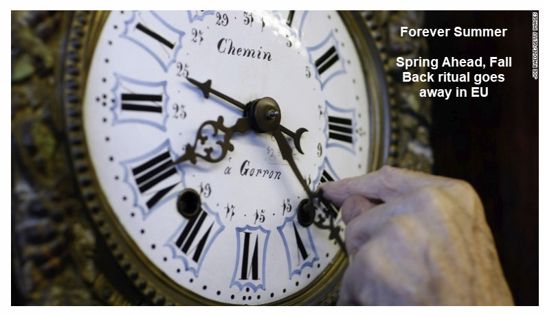 Summer Forever as EU Abolishes Spring-Fall Clock Switching: Humorous DST Origin
