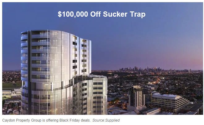 Super Black Friday Deal: Melbourne Property Developer Offers $100,000 Off