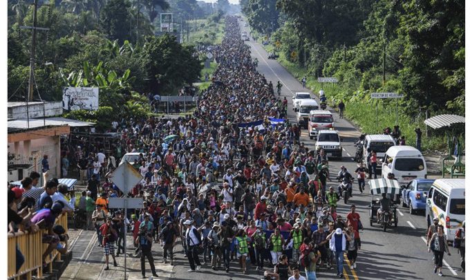 Caravan of 5,000 Hondurans Flock Mexican Border Hoping to Get to the US