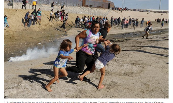 Migrants Rush Border in Tijuana, Teargas Deployed, Port of Entry Closed