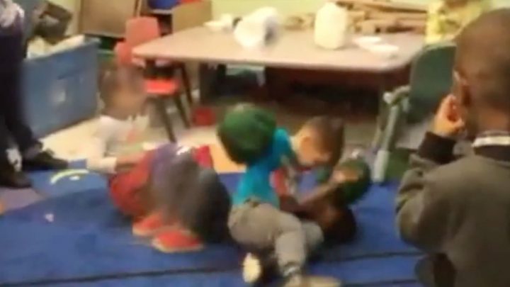 Wild Video Shows a Fight Club for Toddlers at a Daycare Center