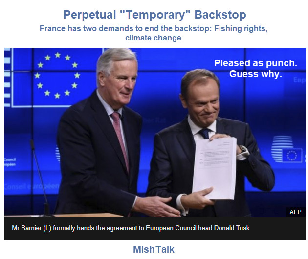 Macron Threatens to Keep EU in Perpetual “Temporary” Customs Union Backstop
