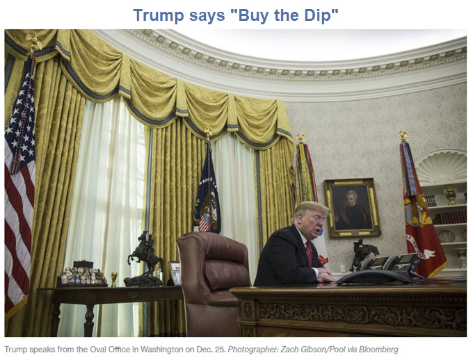 Trump Says, Merry Christmas, Buy the Dip