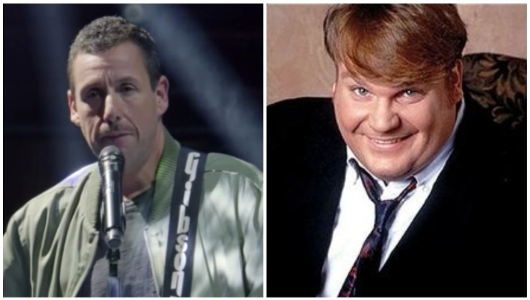 Watch Adam Sandler’s Extremely Pure Musical Tribute to Chris Farley