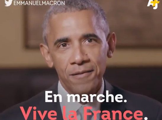 Hilarious Flashback Video: Obama Throws Support to Candidate Emmanuel Macron