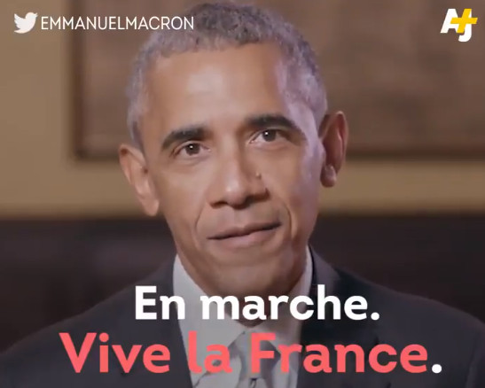 Hilarious Flashback Video: Obama Throws Support to Candidate Emmanuel Macron