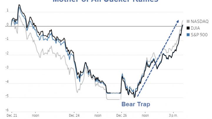 Mother of All Sucker Rallies Sends Dow 1,000 Points Higher