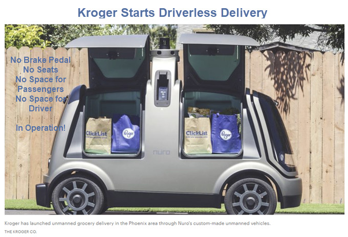 Kroger Starts Driverless Delivery