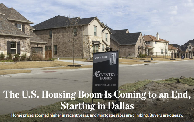 Dallas and West Coast Ground Zero for Next Housing Bust
