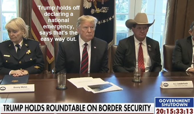 Trump Holds Off Emergency Declaration: Says It’s The Easy Way Out