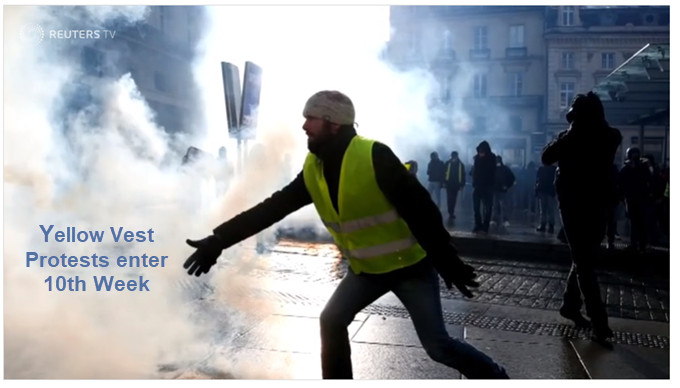 Violent Yellow Vest Protests Enter 10th Week