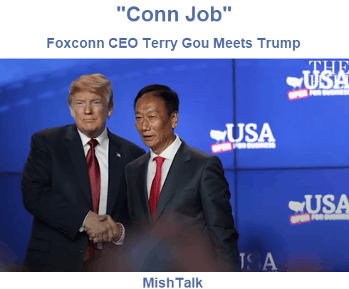 Conn Job: Foxconn Wisconsin Manufacturing Cancellations, US Labor Costs Too High