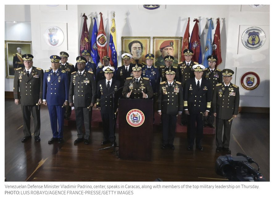Venezuelan Military Backs Maduro