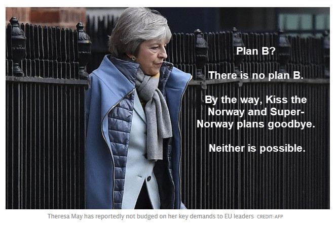 There is No Plan B: Theresa May to Resubmit Plan A on Monday