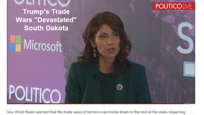 Governor Kristi Noem Says Trump’s Trade Wars “Devastated” South Dakota