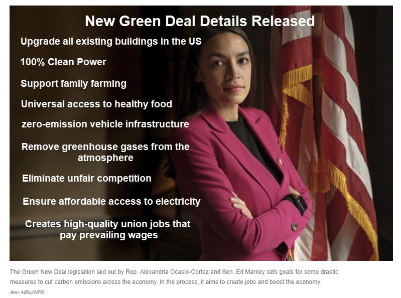 AOC “New Green Deal” Stunningly Absurd: Far More Ridiculous Than Expected