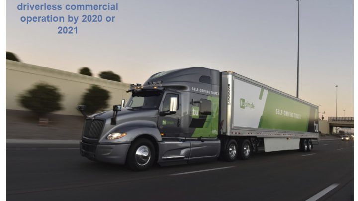 Self-Driving Truck Startup “TuSimple” Confident of Commercial Driverless by 2021