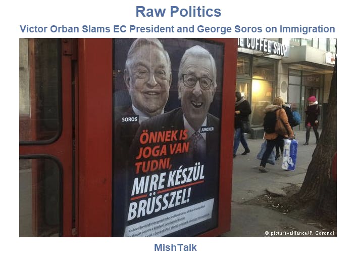 Raw Politics: Hungary Prime Minister Attacks Juncker and Soros in Billboard Ad
