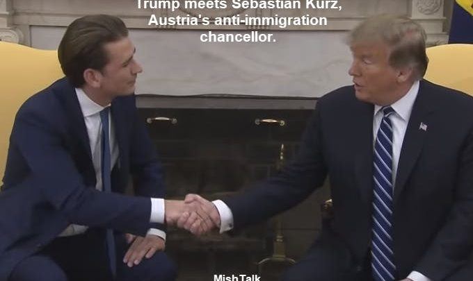 Trump Meets Austria’s Anti-Immigration Chancellor Sebastian Kurz