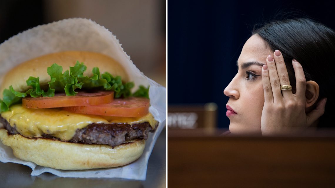 Conservatives Are Bizarrely Claiming AOC Wants to Take Your Burger Away