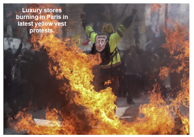 Paris Burning: Luxury Stores Looted and Burned in Latest Yellow Vest Uprising