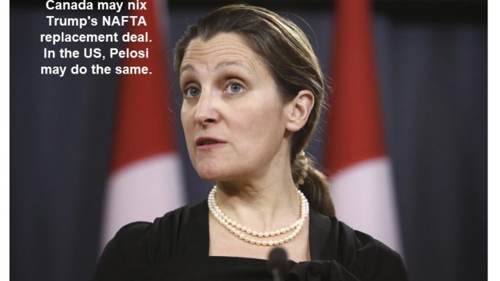 Canada Might Nix Trump’s NAFTA Deal Unless He Stops Steel Tariffs
