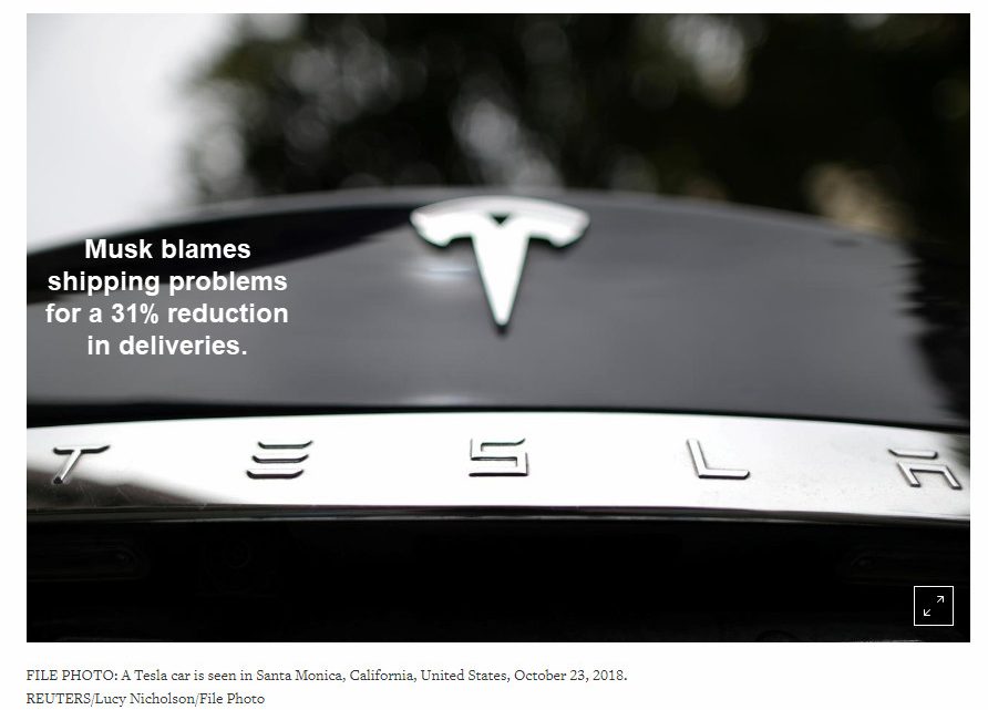 Tesla Deliveries Plunge 31 Percent, Let’s Investigate Musk’s Excuses