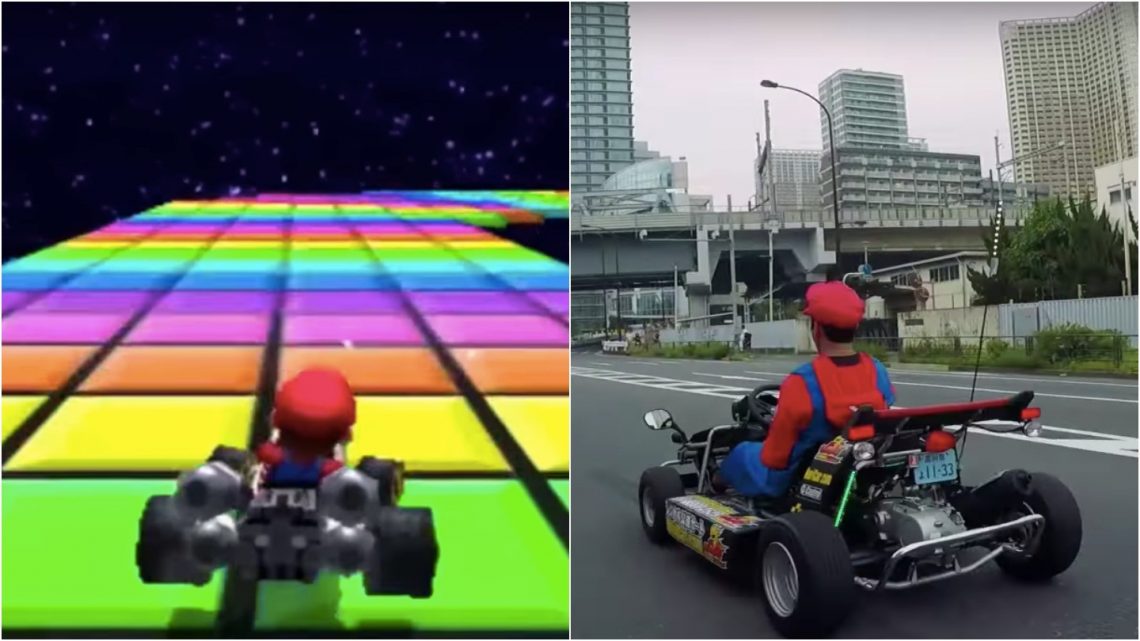 Someone Illegally Drove a Real-Life Mario Kart over Tokyo’s Rainbow Bridge