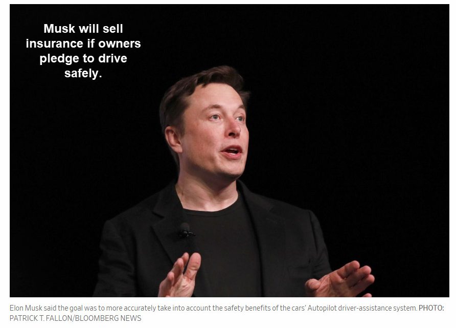 Another Elon Musk Desperate Ploy: Sell Car Insurance to Tesla Owners