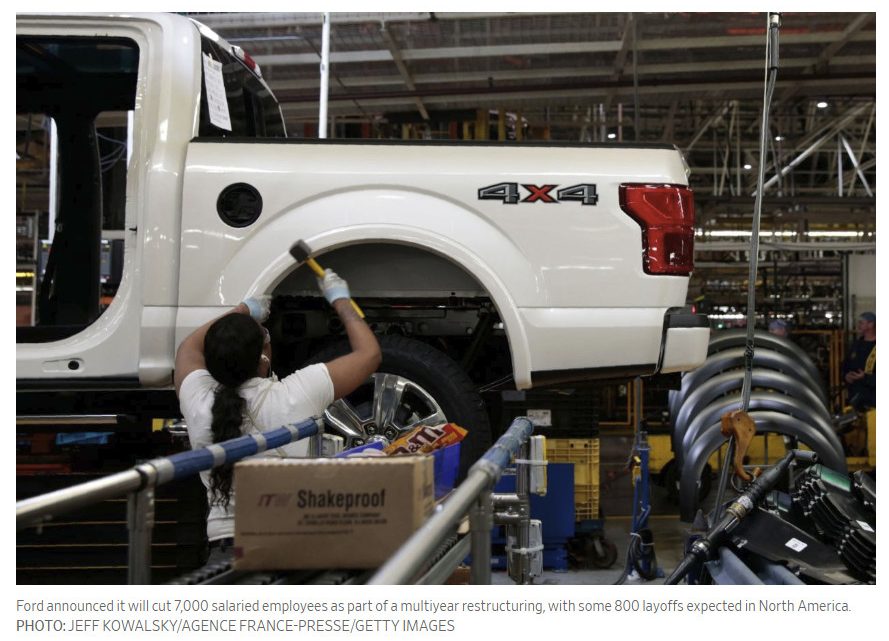 Ford Will Slash 7,000 Jobs, Refocus on Pickup Trucks, Vans