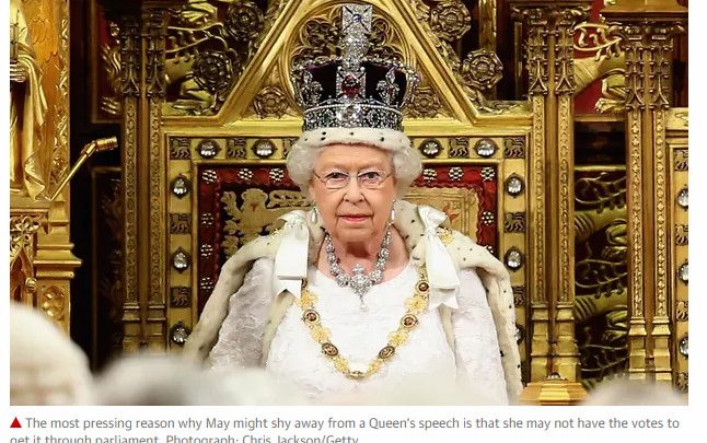 Theresa May Delay’s Queen’s Speech in Attempt to Hang On as Prime Minister