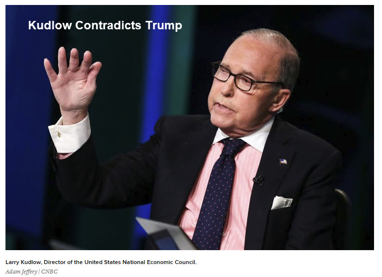 Kudlow Admits the Obvious: Trump is Wrong