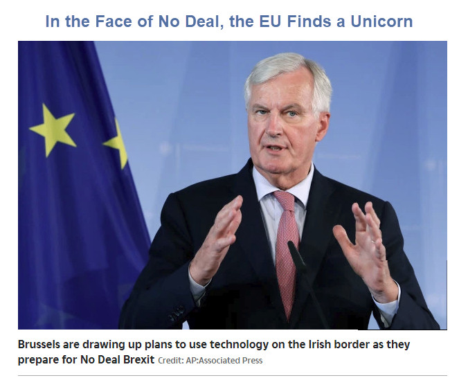 EU Blinks Already: In the Face of No Deal Brexit, the EU Finds a Unicorn