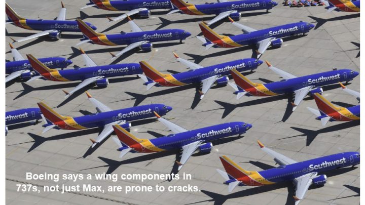 Boeing Tells FAA 737 Wing Components are Subject to Cracking