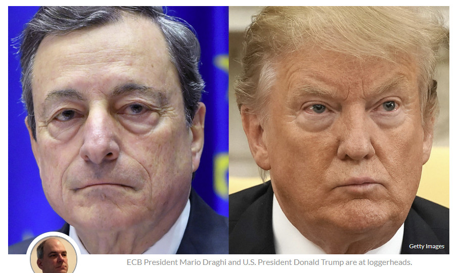 Currency Wars: ECB Hints at Rate Cuts, Trump Slams Draghi in Tweetstorm