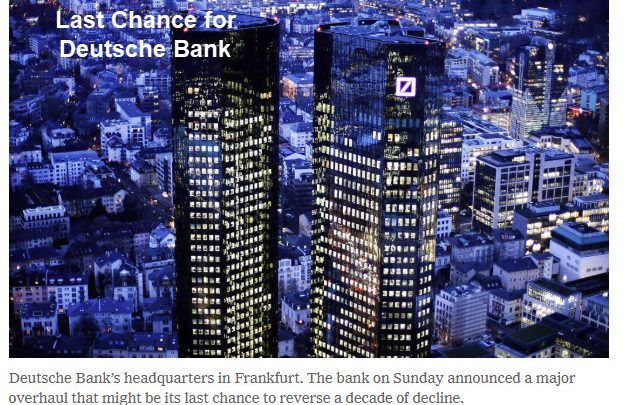 Last Chance for Deutsche Bank as 18,000 Employees Face the Axe