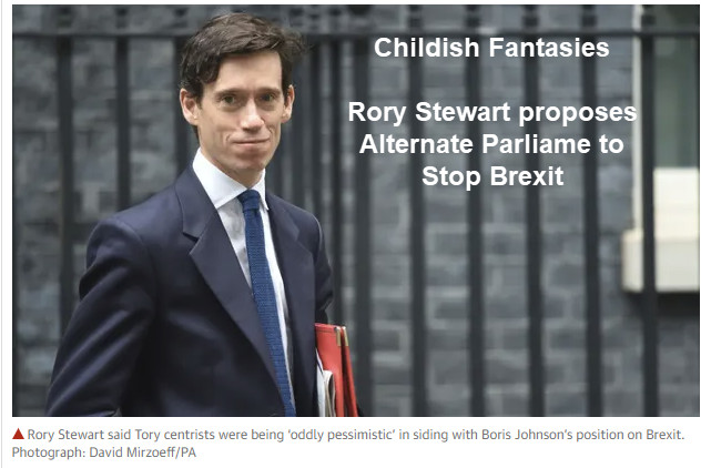 Remainer Schoolboy Fantasy: Alternate Parliament to Stop Brexit