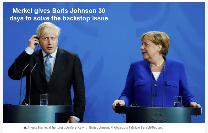 Tick Tock: Merkel Gives UK 30 Days to Solve Brexit