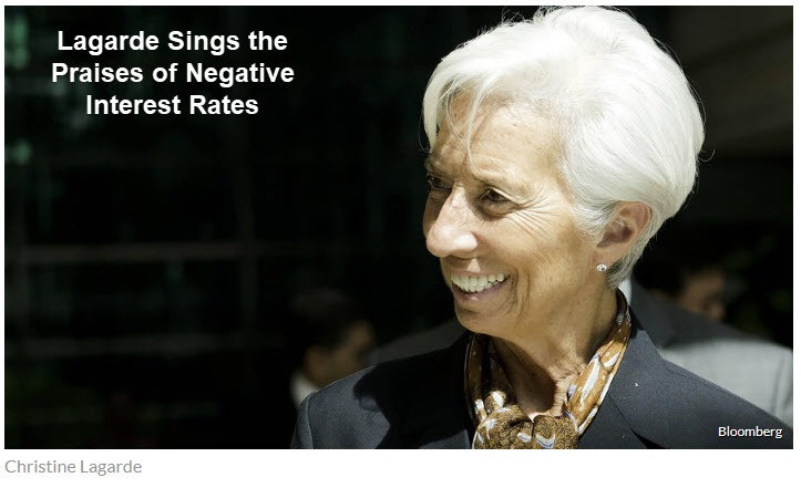 Lagarde Praises Negative Rates, Study Shows They Reduce Lending