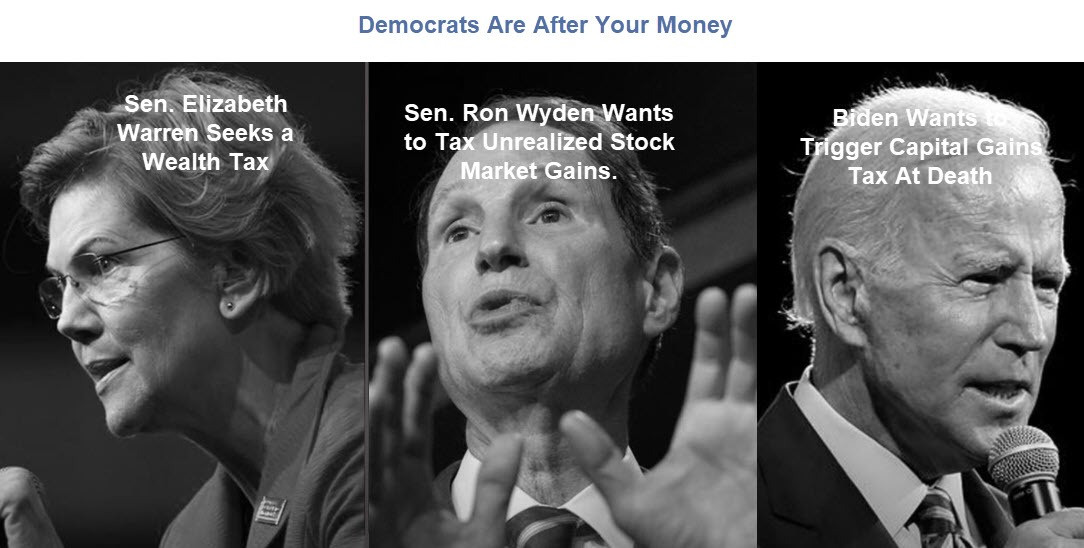 Democrats Are After Your Money With Wealth Taxes, Even a Tax on Unrealized Gains