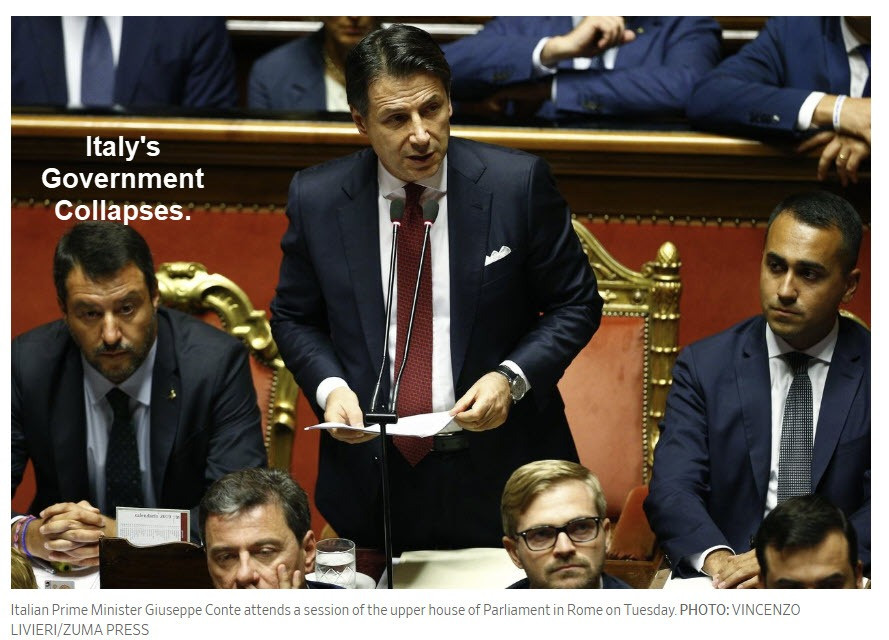 Italy’s Gov’t Collapses, Prime Minister Resigns: What’s it Mean? What’s Next?